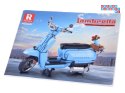 Klocki licencjonowane Włoski SKUTER Lambretta V 200 Special 1169-ele ZA5795