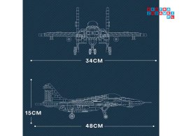 [ZA5800] Klocki techniczne samolot myśliwski dalekiego zasięgu MIG-29 1290 el.