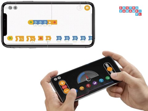 Klocki techniczne Zbuduj SILNIK na akumulator Światło i ruch 665-ele ZA5812