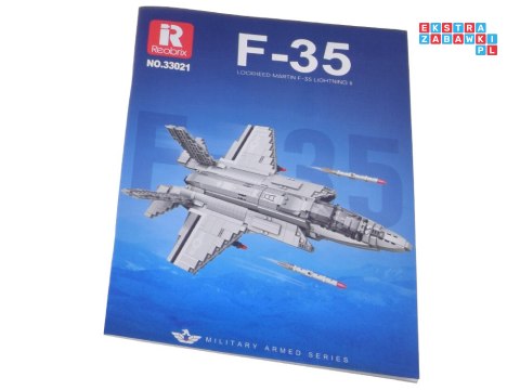 Klocki techniczne amerykański myśliwiec F-35 Lighting II 1600ele ZA5799