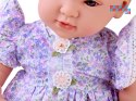 [ZA5834] Lalka bobas interaktywna 46cm w liliowej sukience akcesoria