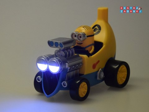 [ZA5941] Minionek w bananowym aucie światła dźwięki i wibracje