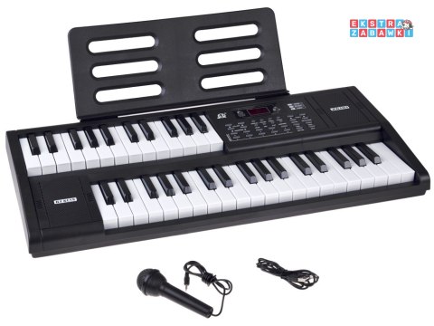 [IN0185] Organy Keybord 61-klawiszy z funkcją podziału Split mikrofon