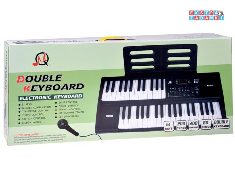 [IN0185] Organy Keybord 61-klawiszy z funkcją podziału Split mikrofon