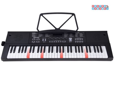 Organy Keyboard klasyczny 61 klawiszy w dotyku jak drewno mikrofon