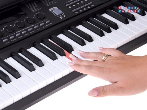 Organy Keyboard klasyczny 61 klawiszy w dotyku jak drewno mikrofon