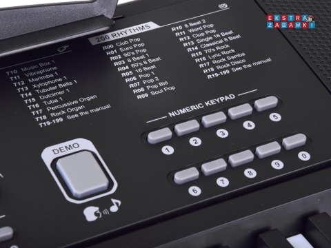 Organy Keyboard klasyczny 61 klawiszy w dotyku jak drewno mikrofon