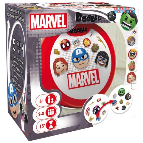 [GR0773] Rebel karciana gra Dobble Marvel Emoji - okrągłe karty do gry