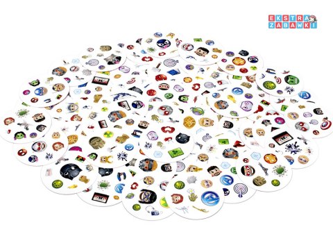 [GR0773] Rebel karciana gra Dobble Marvel Emoji - okrągłe karty do gry