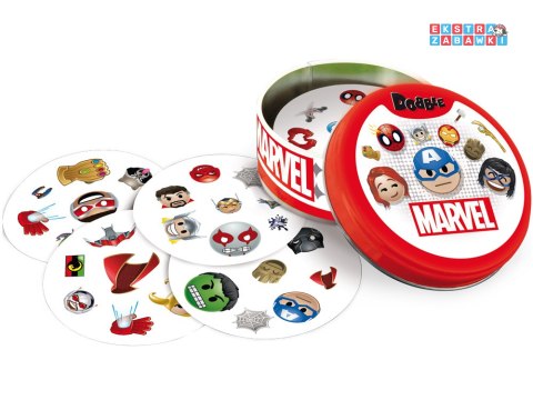 [GR0773] Rebel karciana gra Dobble Marvel Emoji - okrągłe karty do gry