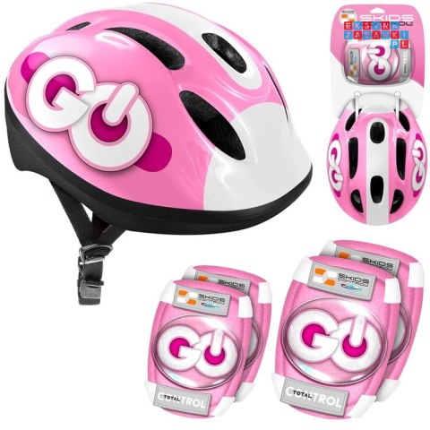 [ SP0856 ] Regulowany zestaw ochronny dla dzieci Kask + ochraniacze