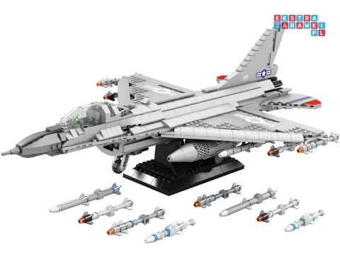 Reobrix Klocki konstrukcyjne samolot myśliwiec F16 1337ele ZA5801