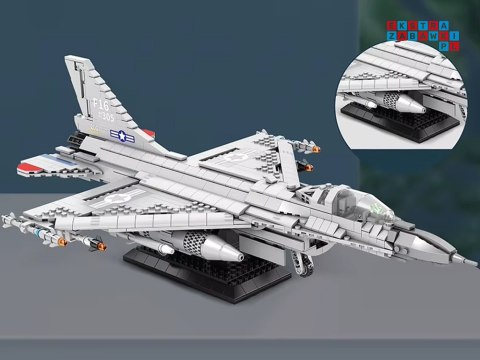 Reobrix Klocki konstrukcyjne samolot myśliwiec F16 1337ele ZA5801
