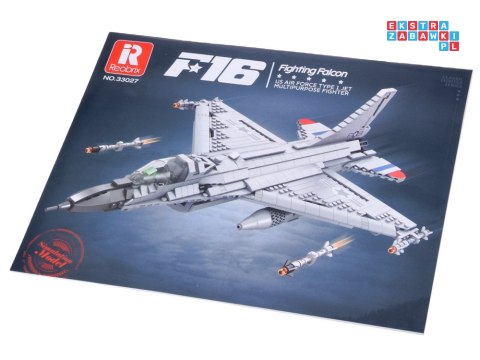 Reobrix Klocki konstrukcyjne samolot myśliwiec F16 1337ele ZA5801