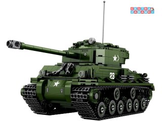 [ZA5806] Reobrix licencjonowane klocki czołg Sherman M4A3E8 836 el.