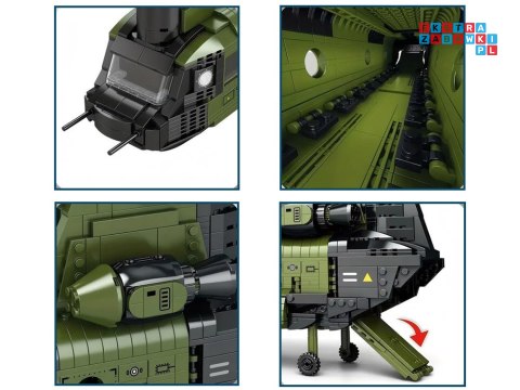 Reobrix Licencjonowane Klocki Helikopter CH-47 Chinook 1458 ele ZA5802