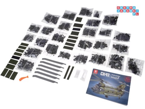 Reobrix Licencjonowane Klocki Helikopter CH-47 Chinook 1458 ele ZA5802