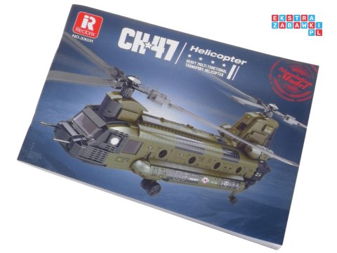 Reobrix Licencjonowane Klocki Helikopter CH-47 Chinook 1458 ele ZA5802