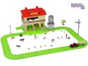 SERIA ZWIERZĘTA FARMA Stodoła z drogą + traktor, figurki i akcesoria ZA5687