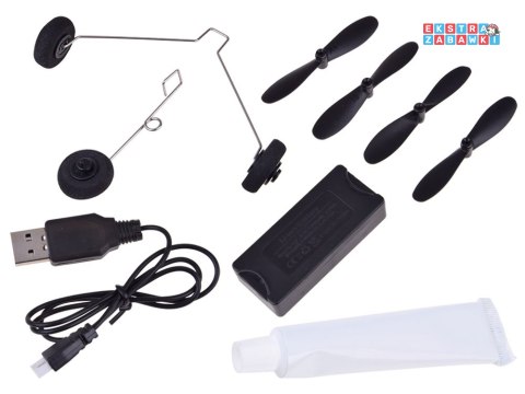 [RC0721 NI] Samolot Sky Show lekki składany samolot z pianki z LED i napędem USB