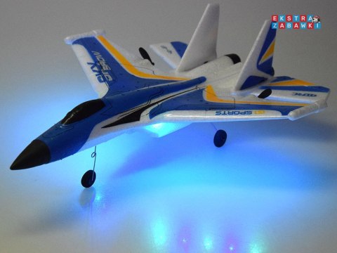 [RC0721 NI] Samolot Sky Show lekki składany samolot z pianki z LED i napędem USB