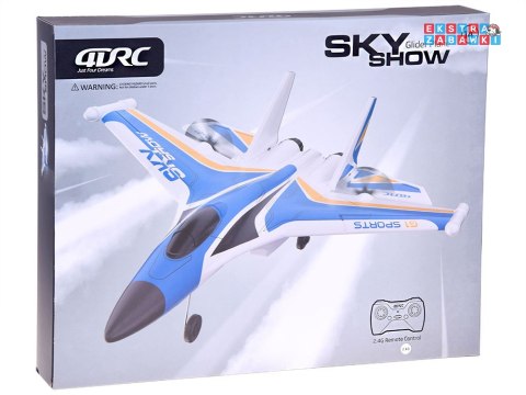 [RC0721 NI] Samolot Sky Show lekki składany samolot z pianki z LED i napędem USB