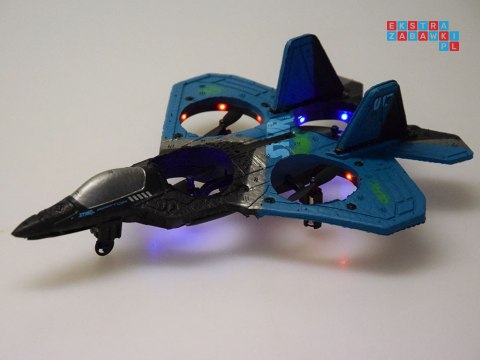 Zdalnie sterowany Dron Myśliwiec Raptor świecący quadcopter RC0726 NI