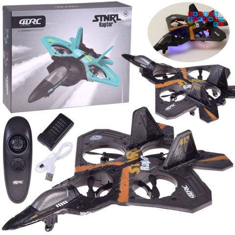 Zdalnie sterowany Dron myśliwiec Raptor świecący quadcopter RC0726 SR