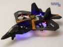 Zdalnie sterowany Dron myśliwiec Raptor świecący quadcopter RC0726 SR
