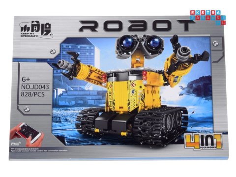 Zestaw klocków 4w1 Złóż zdalnie sterowane ROBOTY i MASZYNY 828-ele RC0738