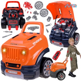 [ZA5738] Zestaw mechanika ruchomy warsztat samochodowy światło i dźwięk