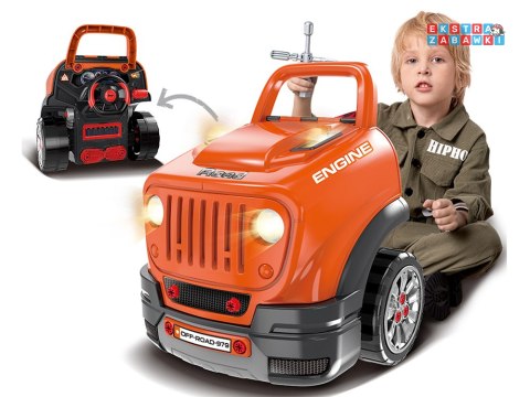 [ZA5738] Zestaw mechanika ruchomy warsztat samochodowy światło i dźwięk