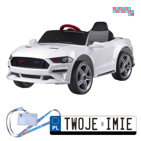 [PA0169] Autko GT koneserski na akumulator 2x35W 12V/4.5Ah EVA MP3 LED - biały