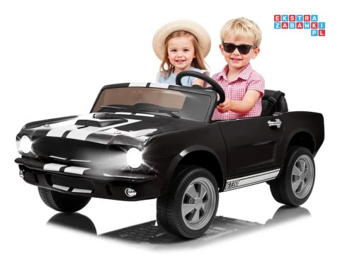 [PA0336] Mustang SHELBY GT 350 na akumulator 2x200W 24V/7Ah klasyk dwuosobowe EVA Bluetooth pilot - czarny