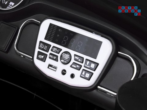 [PA0336] Mustang SHELBY GT 350 na akumulator 2x200W 24V/7Ah klasyk dwuosobowe EVA Bluetooth pilot - czarny