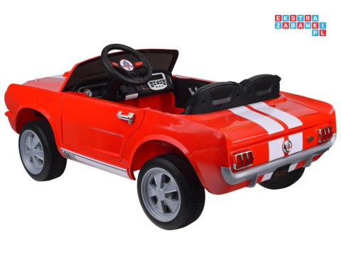 [PA0336] Mustang SHELBY GT 350 na akumulator 2x200W 24V/7Ah klasyk dwuosobowe EVA Bluetooth pilot - czerwony
