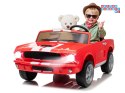 [PA0336] Mustang SHELBY GT 350 na akumulator 2x200W 24V/7Ah klasyk dwuosobowe EVA Bluetooth pilot - czerwony