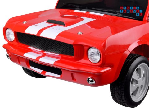 [PA0336] Mustang SHELBY GT 350 na akumulator 2x200W 24V/7Ah klasyk dwuosobowe EVA Bluetooth pilot - czerwony