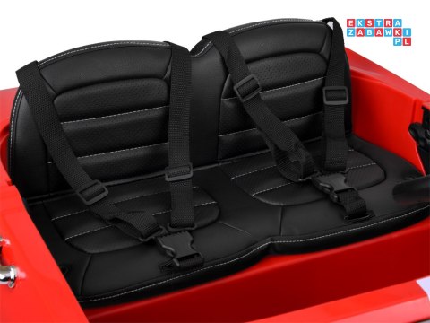 [PA0336] Mustang SHELBY GT 350 na akumulator 2x200W 24V/7Ah klasyk dwuosobowe EVA Bluetooth pilot - czerwony