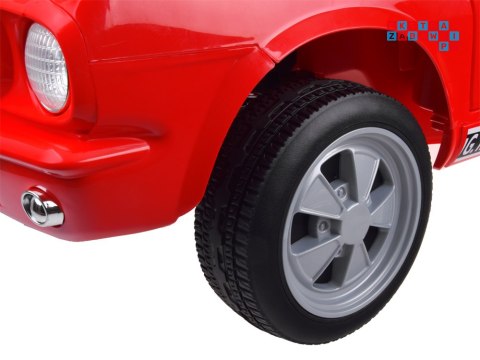 [PA0336] Mustang SHELBY GT 350 na akumulator 2x200W 24V/7Ah klasyk dwuosobowe EVA Bluetooth pilot - czerwony