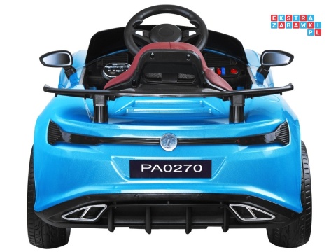 [PA0270] Cabrio na akumulator 2x25W 6V/4.5Ah z funkcją bujania pilot EVA - niebieski