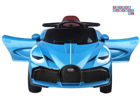 [PA0270] Cabrio na akumulator 2x25W 6V/4.5Ah z funkcją bujania pilot EVA - niebieski