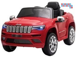 [PA0260M] Auto JEEP lakierowany na akumulator 12V/7Ah EVA wolny start ekoskóra - czerwony