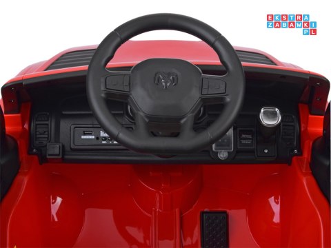 [PA0322] Pickup RAM na akumulator 4x25W 12V/10Ah z pilotem ekoskóra paka wolny start - czerwony