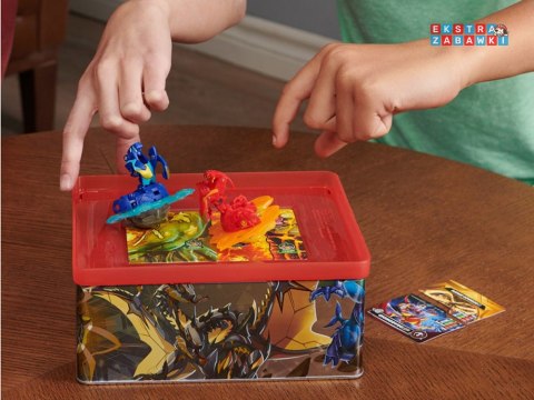 [ZA5994] Bakugan-puszka kolekcjonerska z figurkami i kartami