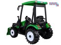 [PA0320] Duży traktor z przyczepą i łyżką na akumulator 2x200W 24V/7Ah Bluetooth wolny start - zielony