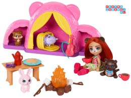 [ZA5995] Enchantimals zestaw wycieczka pod namiot kemping lalka miś