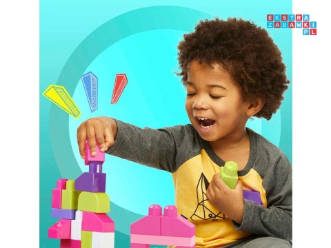 Fisher Price Pierwsze duże Klocki Mega Bloks 80 ele dla dzieci ZA5525