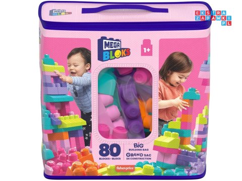 Fisher Price Pierwsze duże Klocki Mega Bloks 80 ele dla dzieci ZA5525
