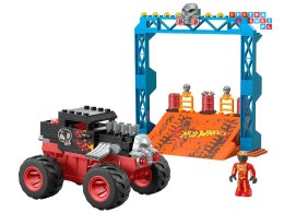 Hot Wheels Monster truck kaskaderskie klocki 151ele auto + rampa ZA5996